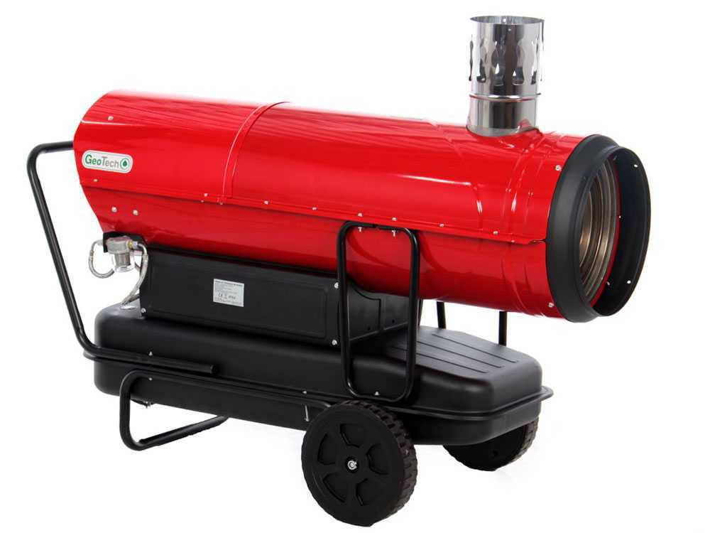 GeoTech IDH 8000 diesel heteluchtkanon 80 kW, indirect gestookt, detail 12
