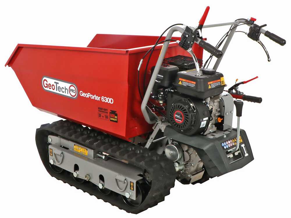 Rupsdumper laadvermogen 600 kg GeoTech Pro GeoPorter 630D, detail 12