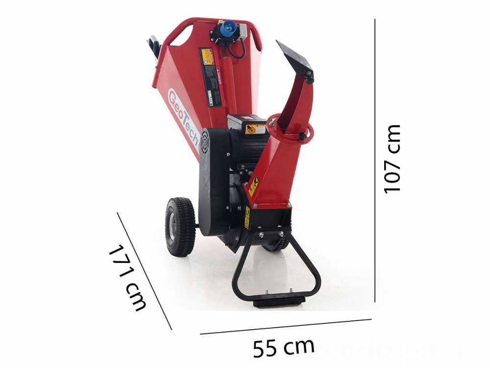 GeoTech Pro PCS 30ES elektrische hakselaar, takken tot 60 mm, detail 12