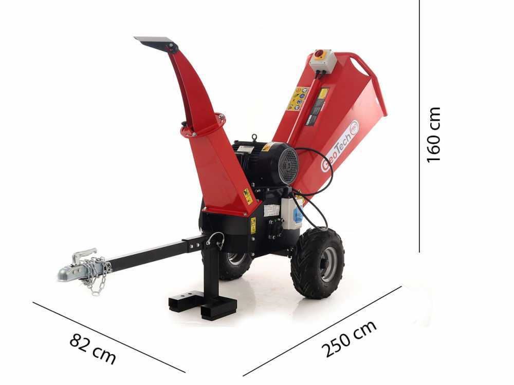 GeoTech Pro PCS 55ET elektrische hakselaar, takken tot 80 mm, 400 V, detail 12