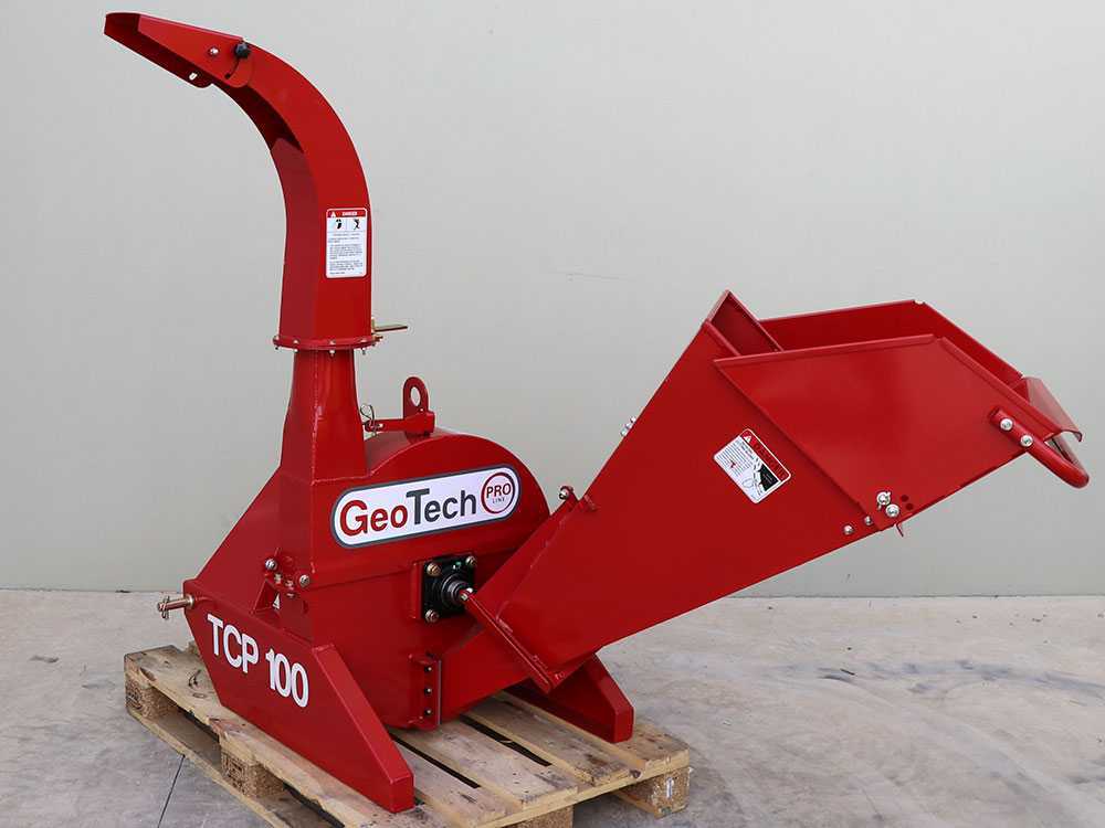 GeoTech Pro TCP 100 aftakas hakselaar, takken tot 100 mm, detail 12