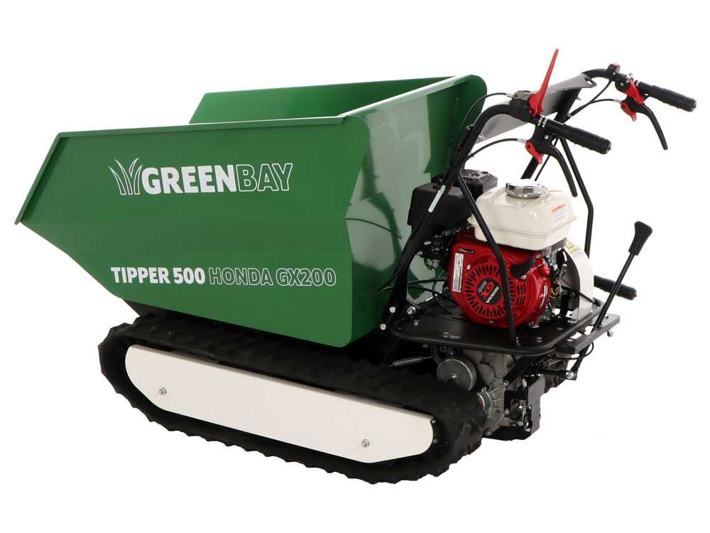 Rupsdumper laadvermogen 500 kg GreenBay Tipper 500, motor Honda GX200, detail 12