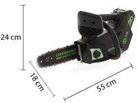 Greenworks GD40TCS accu kettingzaag voor snoeien, zwaard 25 cm, 40 V 2 Ah, detail 12
