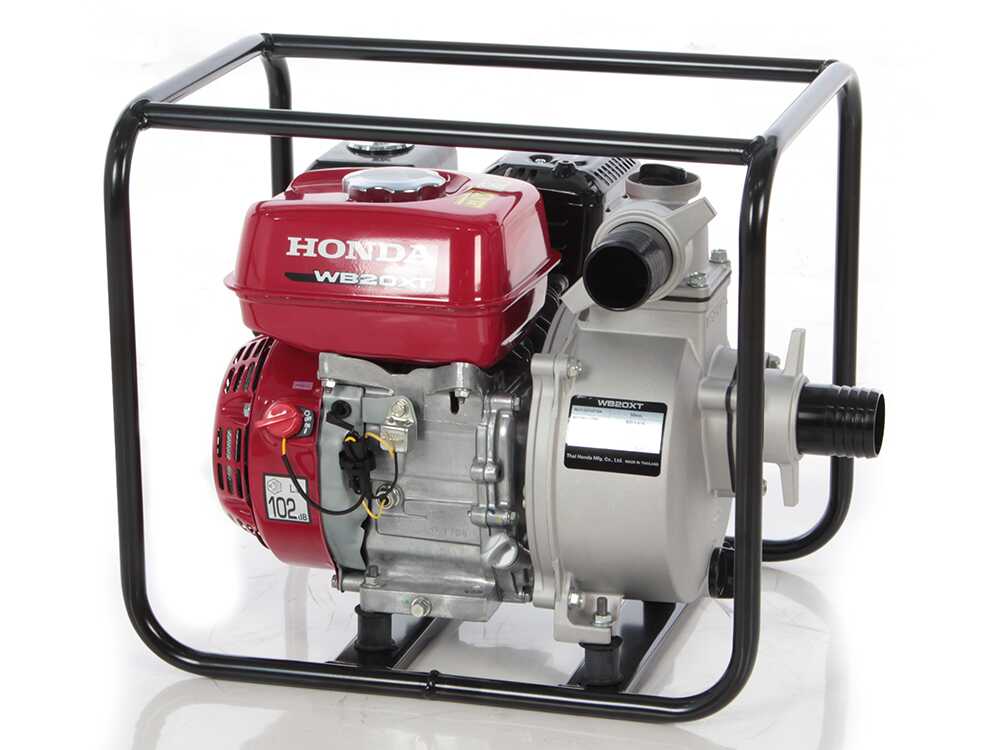 Honda WB20XT benzine motorpomp, aansluiting 50 mm, detail 12