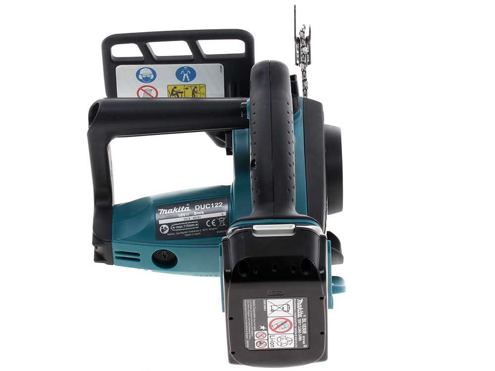 Makita DUC122ZK LXT accu kettingzaag, zwaard 11,5 cm, 36 V zonder accu, detail 12