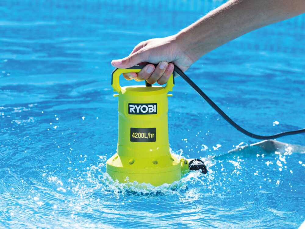 Ryobi RY18SPA-0 18V dompelpomp voor schoon en vuil water, zonder accu, detail 12