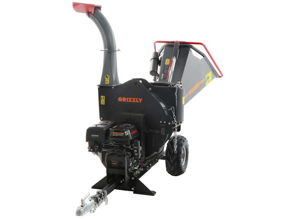 Wortex Grizzly benzine hakselaar, takken tot 100 mm, elektrische start, getrokken uitvoering, detail 11