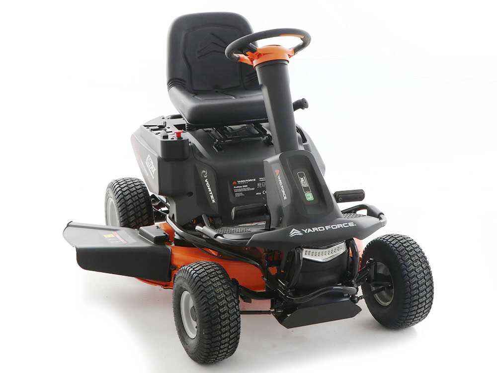 Yard Force E559 accu-zitmaaier met opvangbak 96 cm, automaat, detail 12