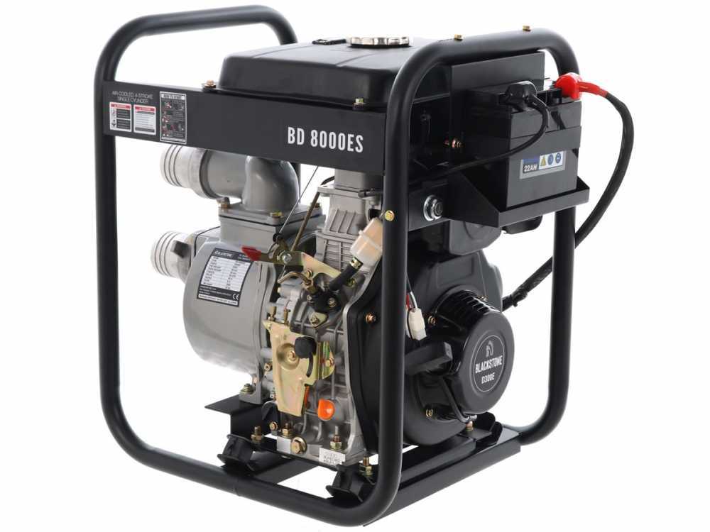 BlackStone BD 8000ES diesel motorpomp, aansluiting 80 mm, detail 12