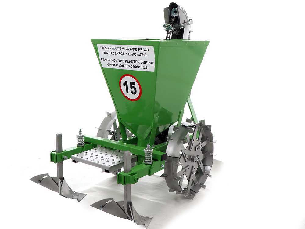 Bomet Gemini 1-rijige aardappelpootmachine, metalen wielen, detail 13