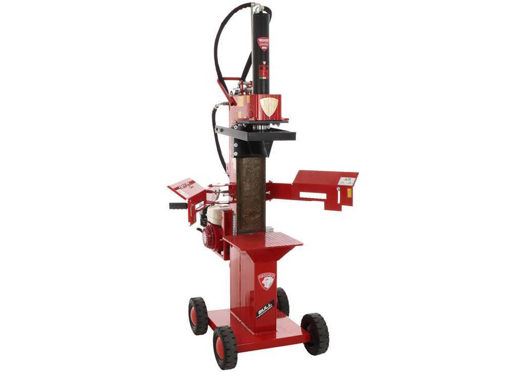 Ceccato Olindo BULL SPL13R4H benzine houtklover, 13 ton, verticaal, detail 13