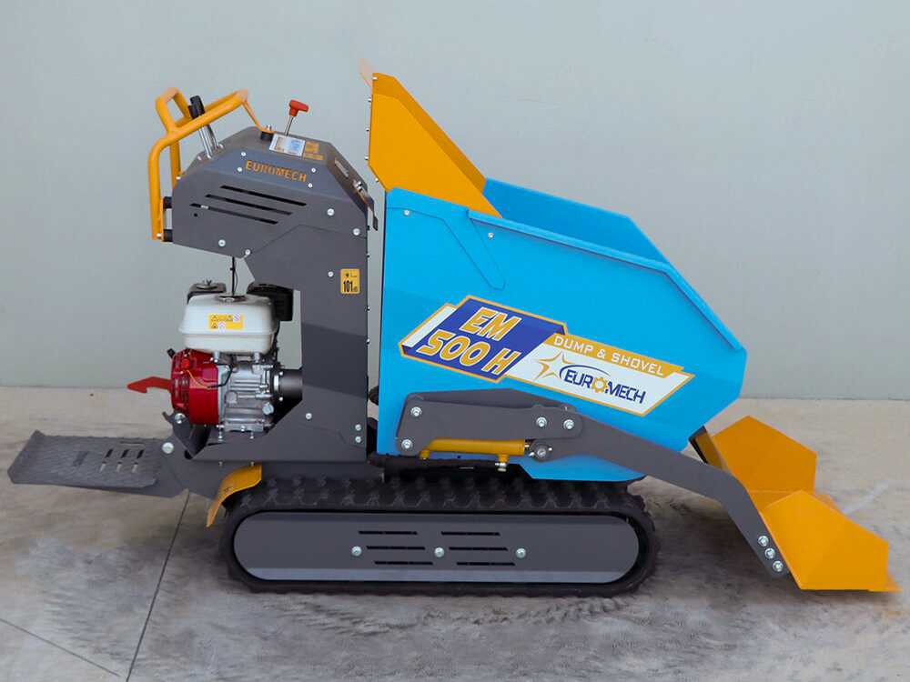 Rupsdumper laadvermogen 500 kg EuroMech EM500H-Dump & Shovel, hydraulisch kiepen, detail 13