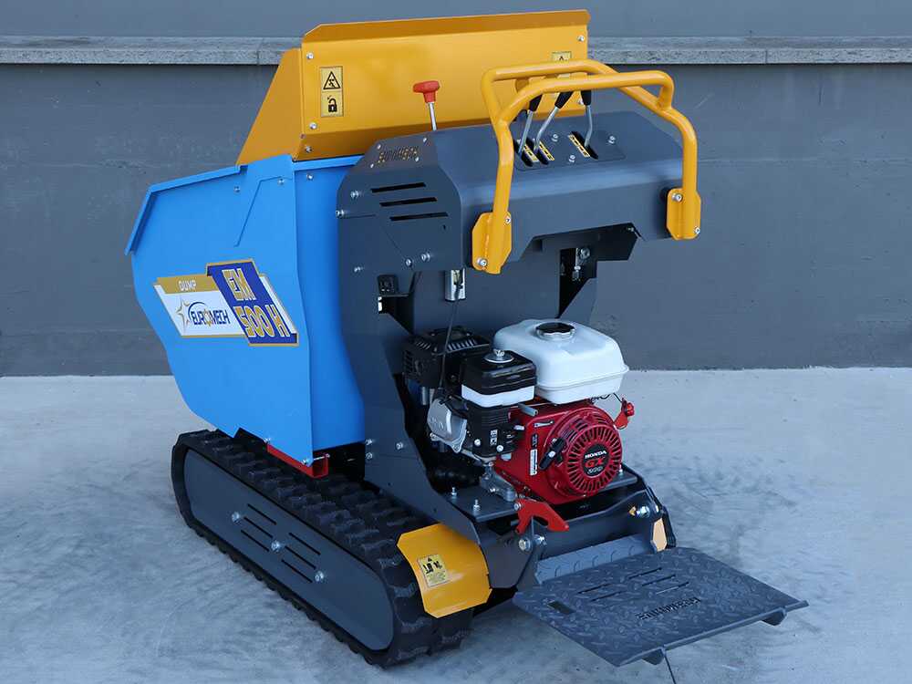 Rupsdumper laadvermogen 500 kg EuroMech EM500H-Dump, hydraulisch kiepen, detail 13