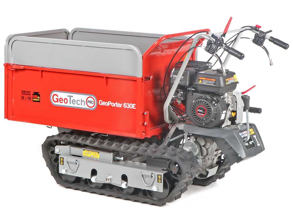 Motorkruiwagen laadvermogen 600 kg GeoTech Pro GeoPorter 630E, detail 12