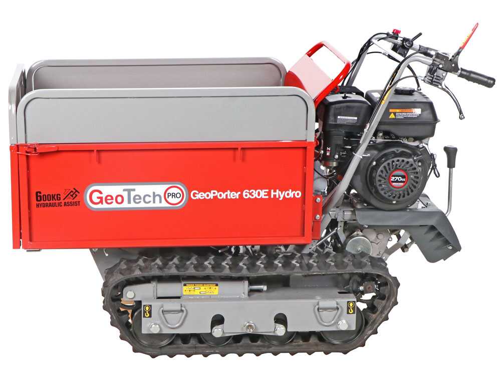 Rupsdumper laadvermogen 600 kg GeoTech Pro GeoPorter 630E Hydro, detail 13