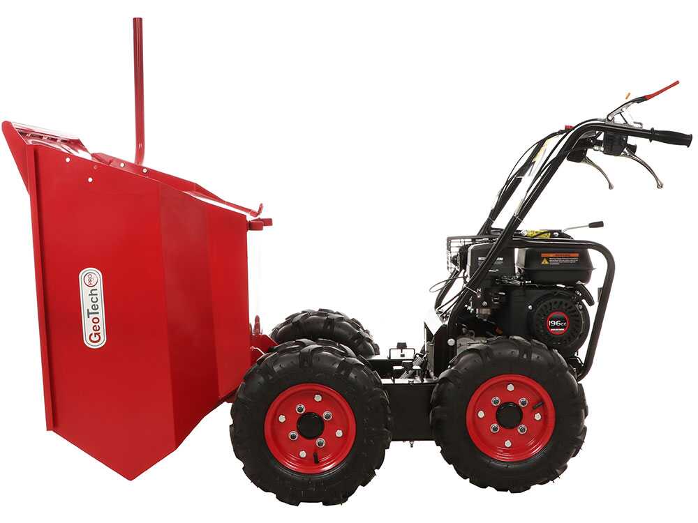 Motorkruiwagen laadvermogen 500 kg GeoTech Pro GEOTRAK 500, detail 12