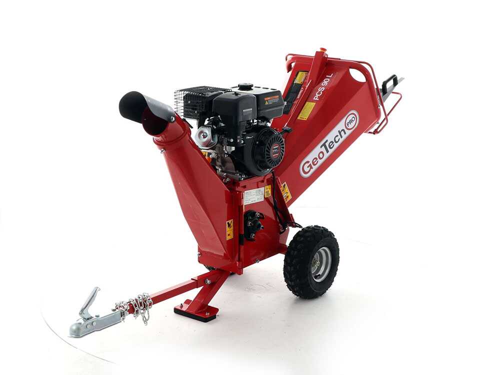 GeoTech Pro PCS 90 L benzine hakselaar, takken tot 75 mm, detail 12