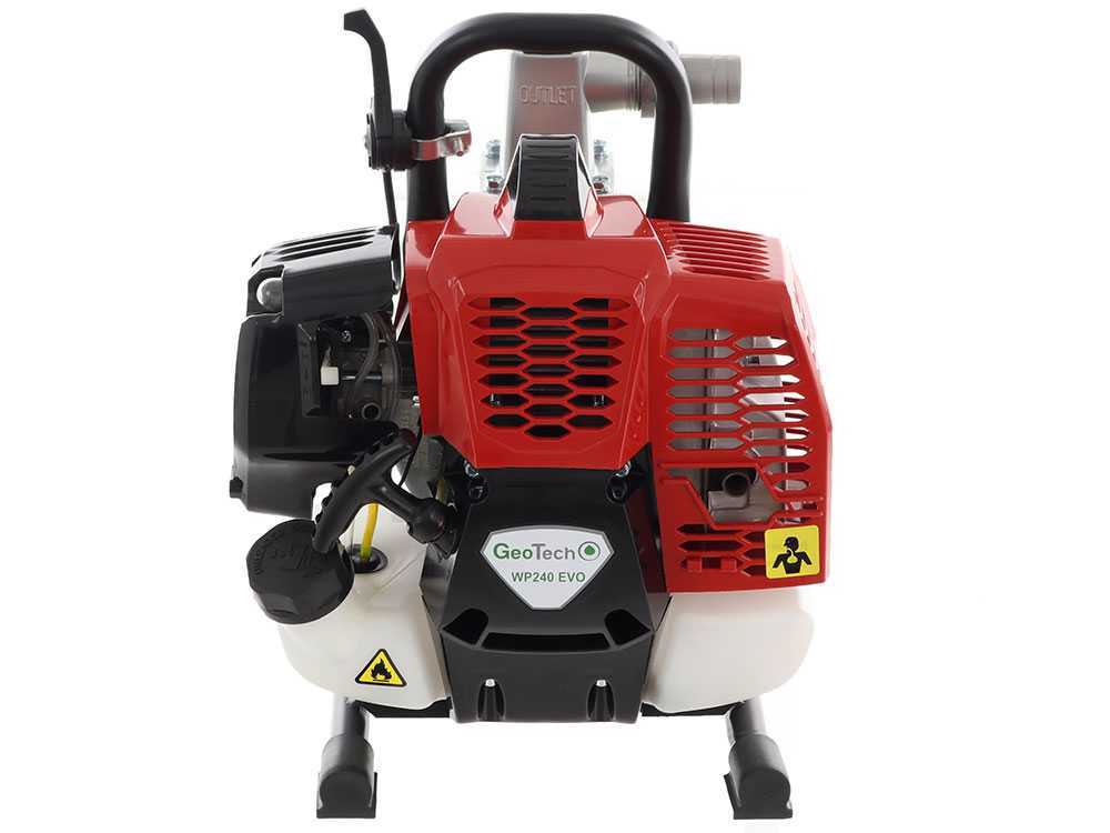 GeoTech WP240 EVO benzine motorpomp, aansluiting 25 mm, detail 13