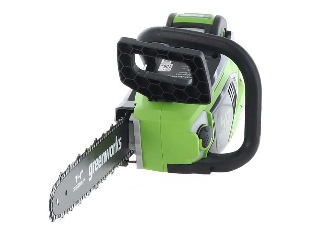 Greenworks GD40CS15 accu kettingzaag, zwaard 35 cm, 40 V 4 Ah, detail 12