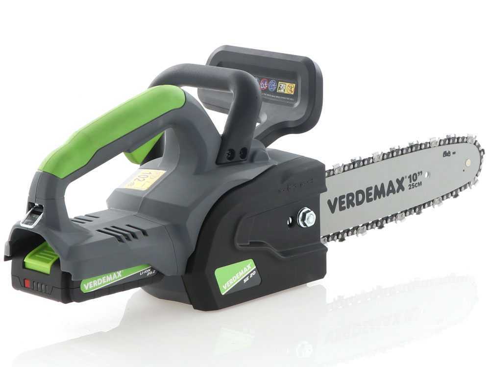 Verdemax SE20 accu kettingzaag, zwaard 20 cm, 20 V 2 Ah, detail 12