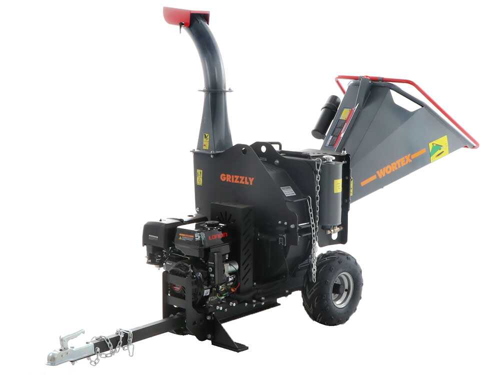 Wortex Grizzly benzine hakselaar, takken tot 100 mm, elektrische start, getrokken uitvoering, detail 12