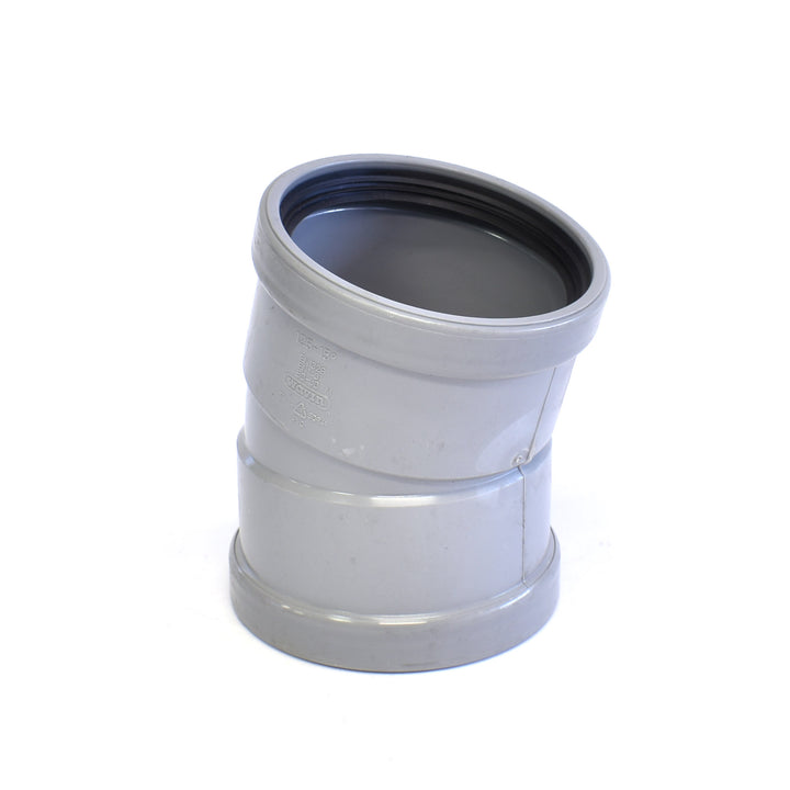 
  PVC Bocht 15 graden SN4 2x Manchetmof | Rabe - artikelnummer 140096
