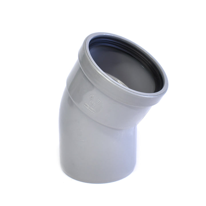 
  PVC Bocht 30 graden SN4 Manchetmof / Spie - artikelnummer 140104
