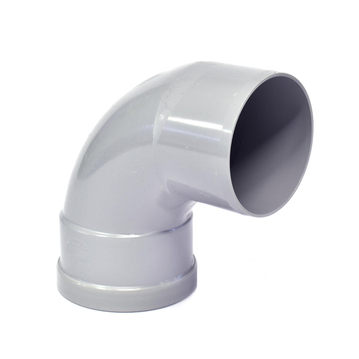 
  PVC Manchet Bocht 87,5 graden SN4 Mof x Spie - artikelnummer 140200
