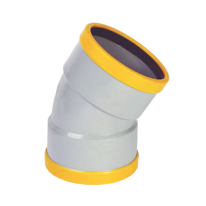 PVC Bocht manchetverbinding 30 graden mof x mof, SN8 | Rabe