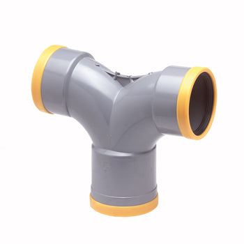 T-stuk PVC 87GR, 125 mm, flexibel stroom | Rabe
