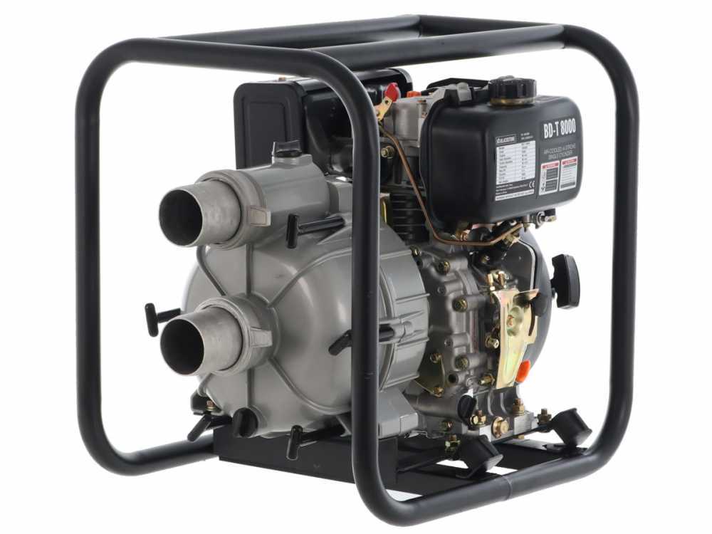 BlackStone BD-T 8000 diesel motorpomp voor vuil water, aansluiting 80 mm, detail 13