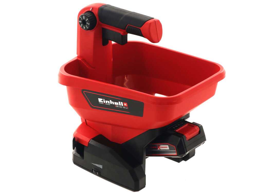 Accu strooier Einhell GE-US 18 Li, 18 V 2,5 Ah, 3,3 liter, detail 13