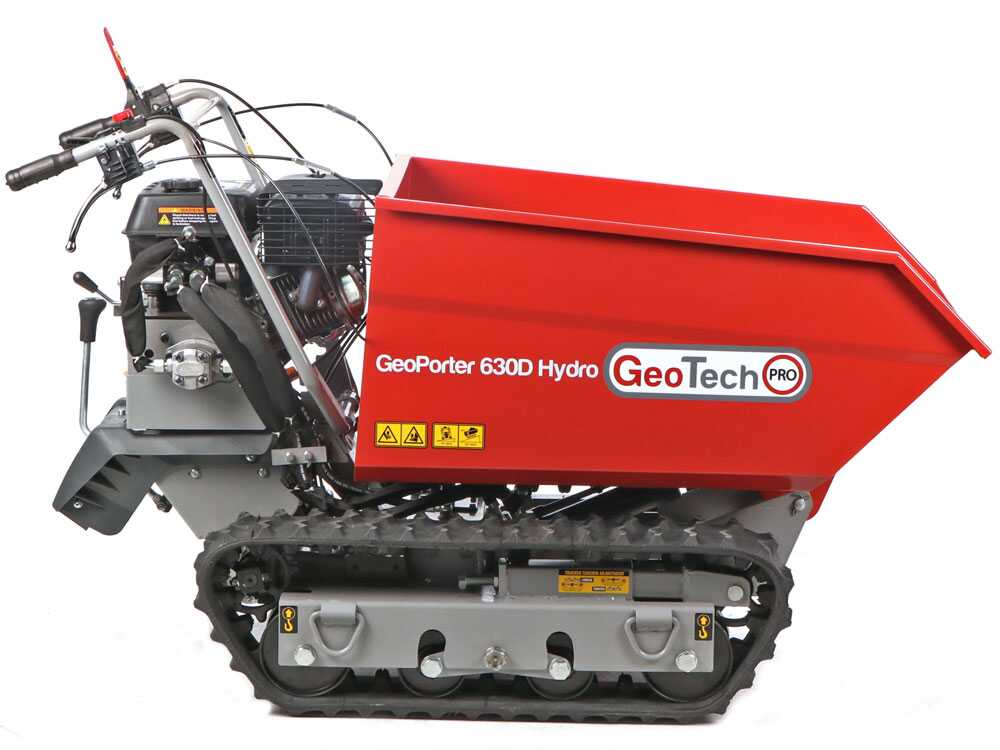Rupsdumper laadvermogen 600 kg GeoTech Pro GeoPorter 630D Hydro, hydraulisch kiepen, detail 14