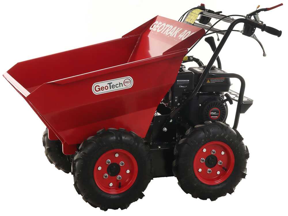 Motorkruiwagen laadvermogen 400 kg GeoTech Pro GEOTRAK 400, 4x4, detail 13