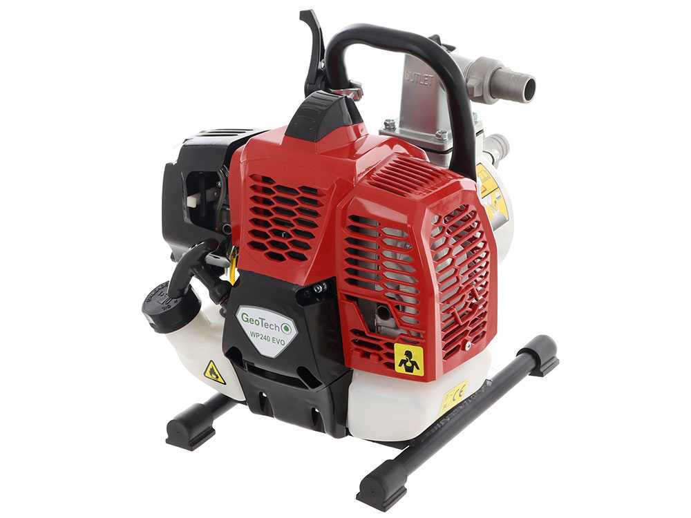 GeoTech WP240 EVO benzine motorpomp, aansluiting 25 mm, detail 14