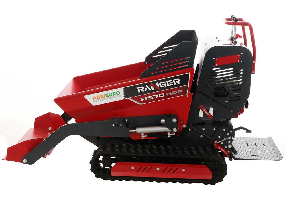 Rupsdumper laadvermogen 500 kg AgriEuro Premium Ranger H570 HDP-E, motor Honda GX200, detail 14
