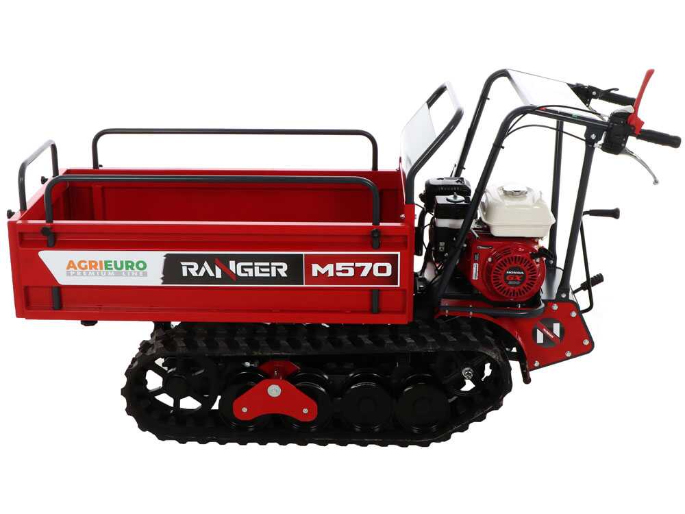 Rupsdumper laadvermogen 500 kg AgriEuro Premium Ranger M570 Extendable, motor Honda GX200, detail 14