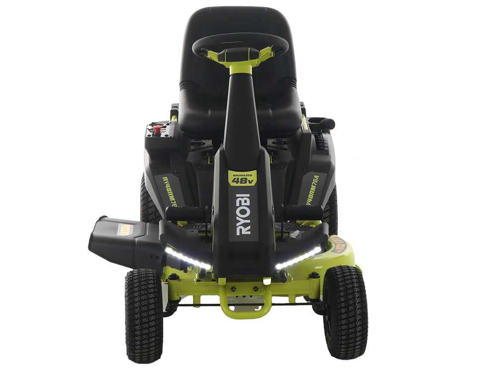 Ryobi RY48RM76A accu-zitmaaier met zijuitworp 76 cm, automaat, detail 13