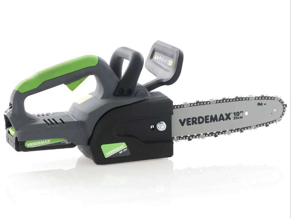 Verdemax SE20 accu kettingzaag, zwaard 20 cm, 20 V 2 Ah, detail 13
