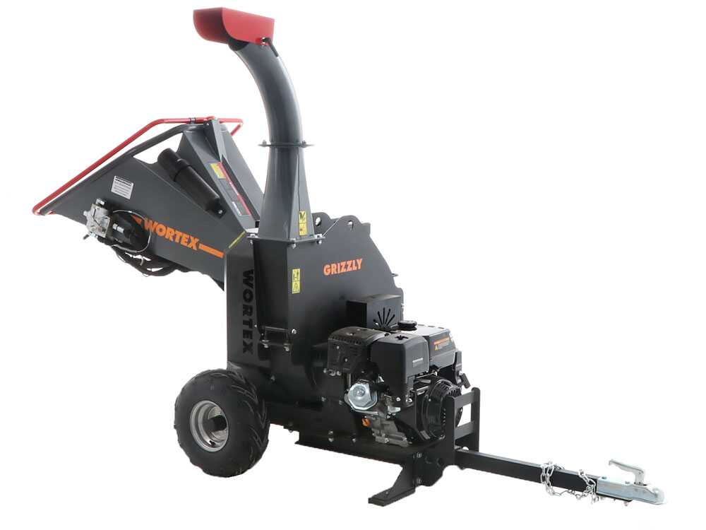 Wortex Grizzly benzine hakselaar, takken tot 100 mm, elektrische start, getrokken uitvoering, detail 13