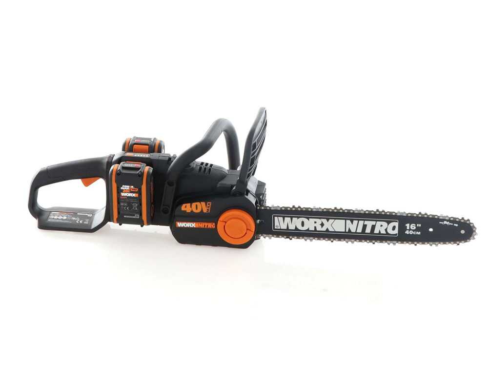 Worx NITRO WG385E.9 accu kettingzaag, zwaard 40 cm, 40 V 4 Ah zonder accu, detail 13