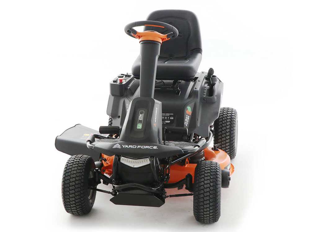 Yard Force E559 accu-zitmaaier met opvangbak 96 cm, automaat, detail 14