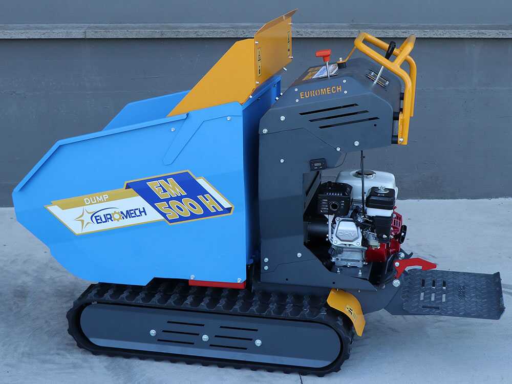 Rupsdumper laadvermogen 500 kg EuroMech EM500H-Dump, hydraulisch kiepen, detail 15