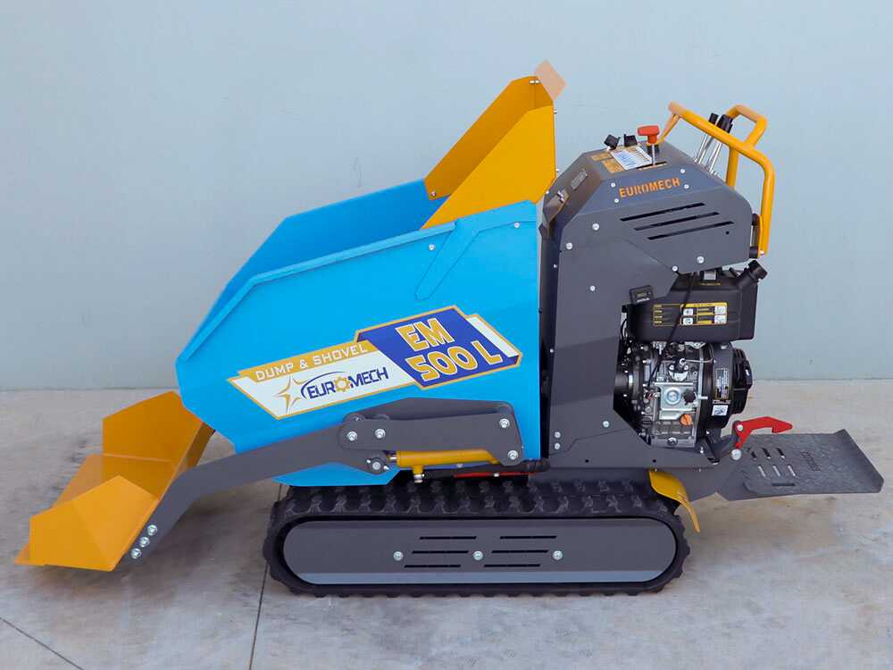 Rupsdumper laadvermogen 500 kg EuroMech EM500L-Dump & Shovel, hydraulisch kiepen, detail 15