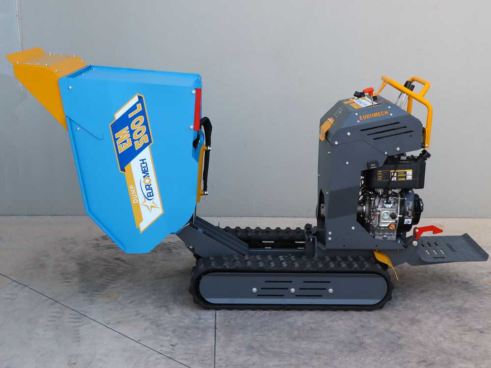 Rupsdumper laadvermogen 500 kg EuroMech EM500L-Dump, hydraulisch kiepen, detail 15