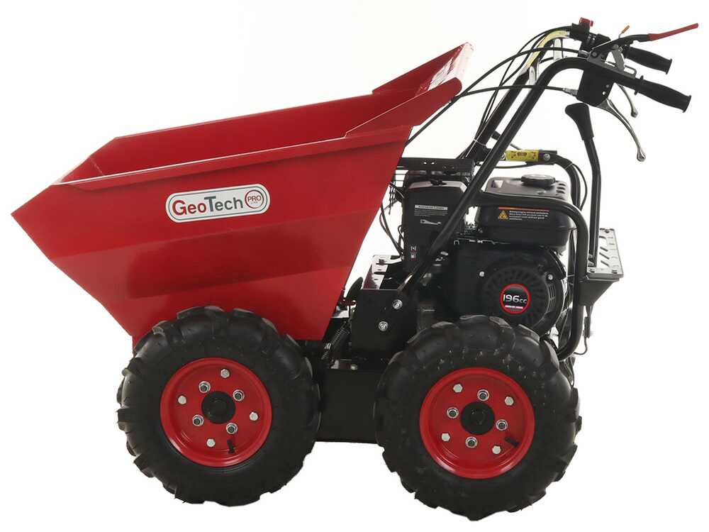 Motorkruiwagen laadvermogen 400 kg GeoTech Pro GEOTRAK 400, 4x4, detail 14