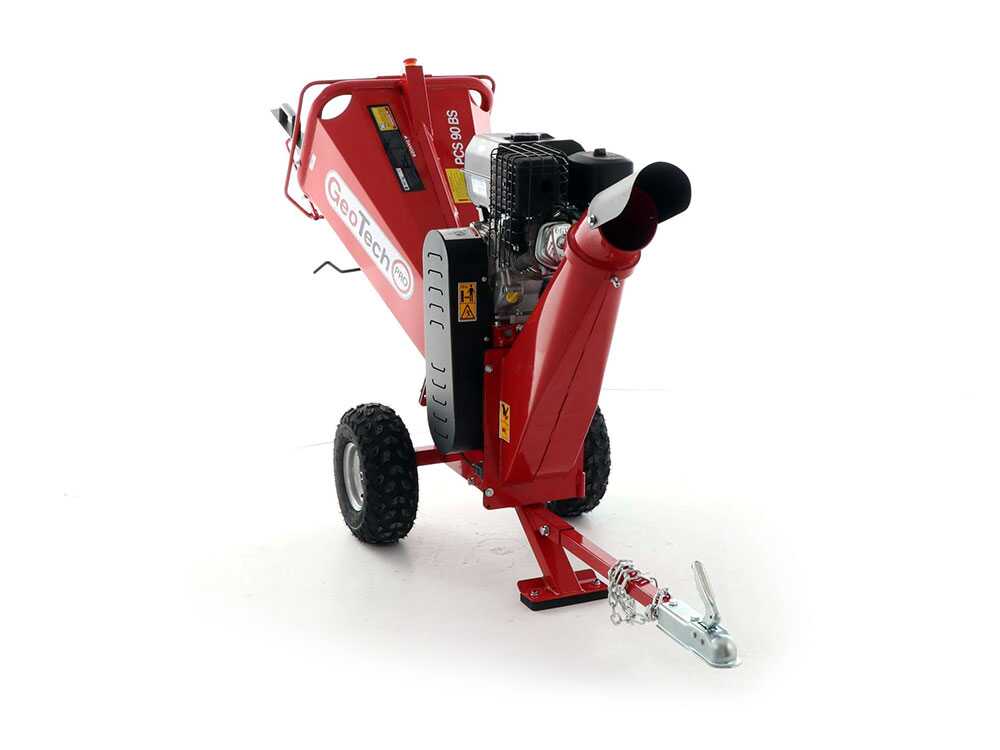 GeoTech Pro PCS 90 BS benzine hakselaar, takken tot 75 mm, detail 14