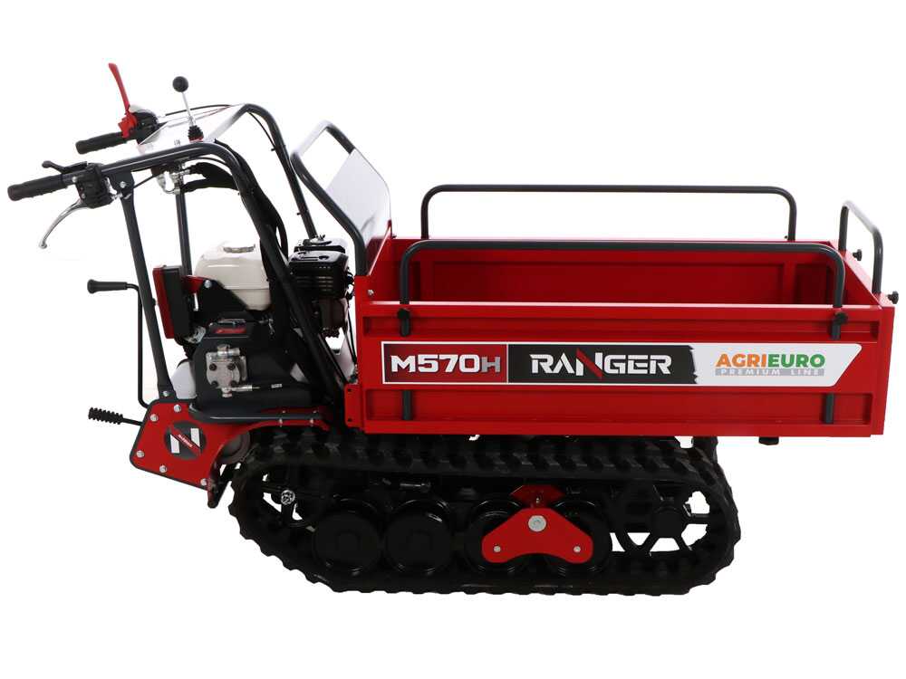 Rupsdumper laadvermogen 500 kg AgriEuro Premium Ranger M570 H-E Extendable, motor Honda GX200, detail 15
