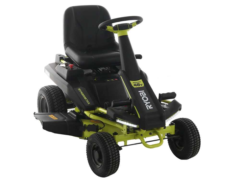 Ryobi RY48RM76A accu-zitmaaier met zijuitworp 76 cm, automaat, detail 14
