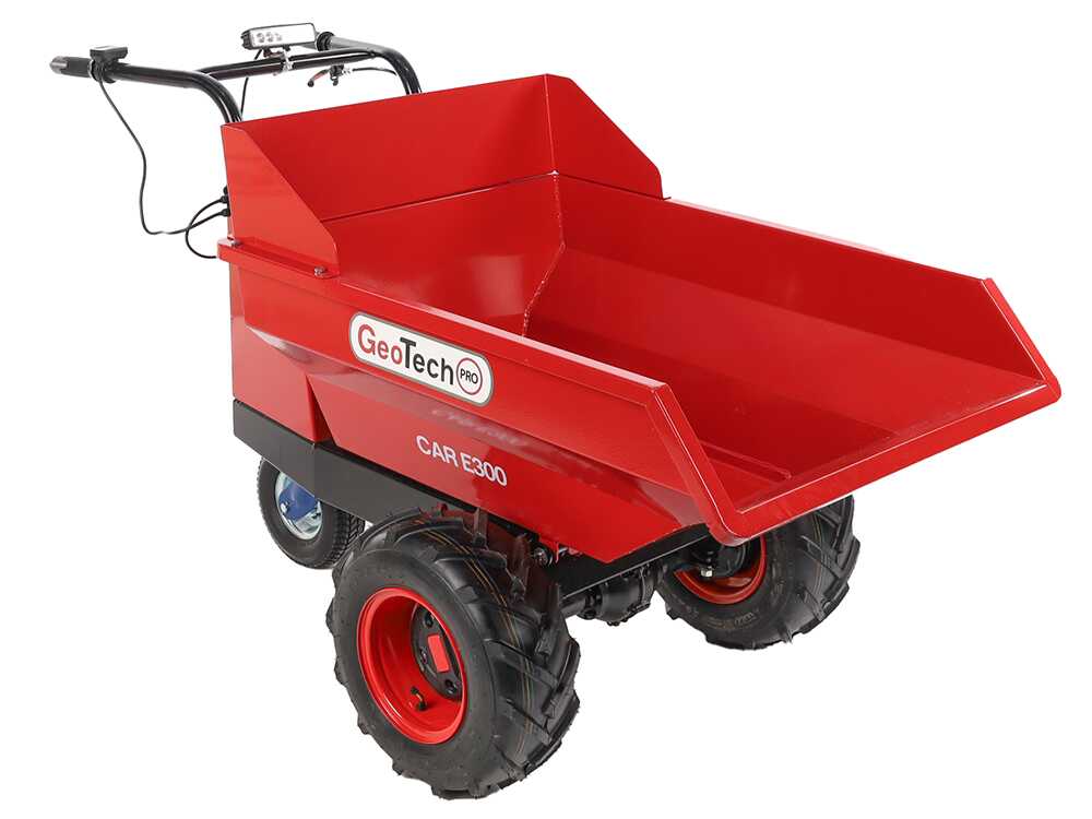 Accu motorkruiwagen laadvermogen 300 kg GeoTech Pro Wheelbarrow Mini, detail 15